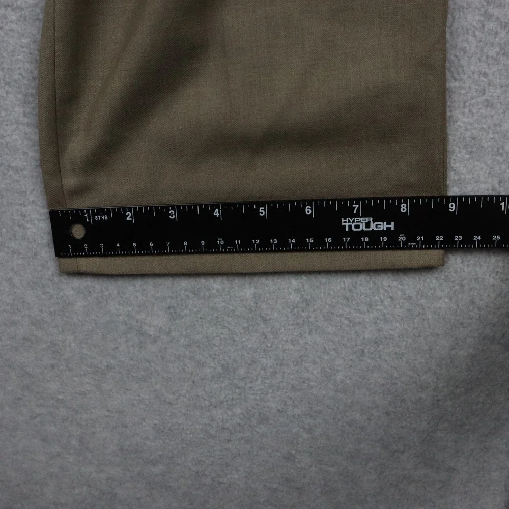 Perry‎ Ellis Pants Mens 36x30 Dress Slacks Suit Business Formal Flat Front Brown